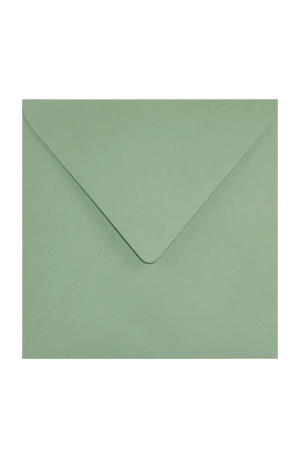 Koperta ozdobna gładka kolorowa ekologiczna kwadratowa K4 15,3x15,3 NK Keaykolour Matcha Tee zielona 120g -
