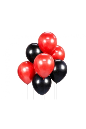 Bukiet balonowy czerwono-czarny, 7 szt.
