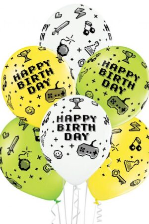Balony D11 Gamer Birthday PA Mix3 1C5S – 6 szt