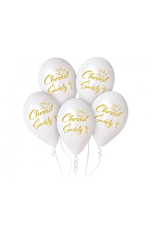 #BL Balony Premium Hel Chrzest Św. (krzyż), 13 cali/ 5 szt. KK