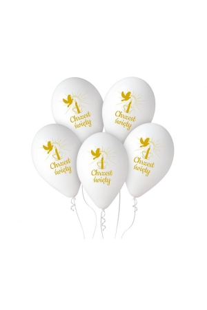 Balony Premium Hel Chrzest Św. (świeca), 13 cali/ 5 szt. KK
