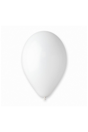 Balony G90 pastel 10 - białe 01/ 500 szt.