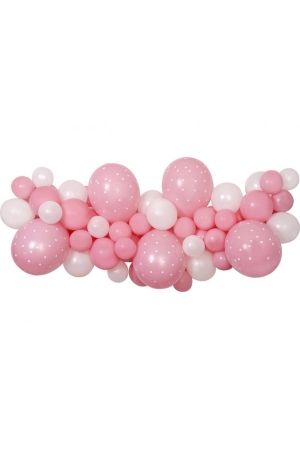 #GB Girlanda balonowa DIY Baby Pink, 65 szt.