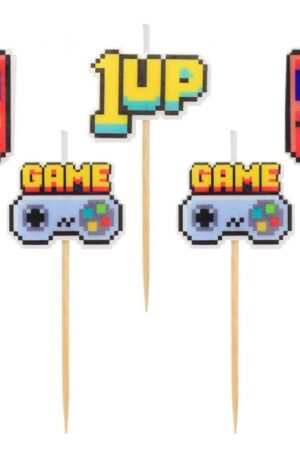 Świeczki pikery Game On – 5 szt