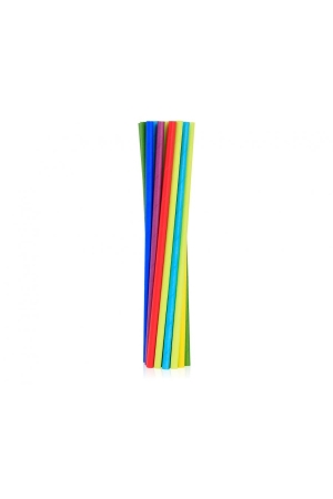 Słomki papierowe tęczowy mix, 6x197mm / 24 szt.