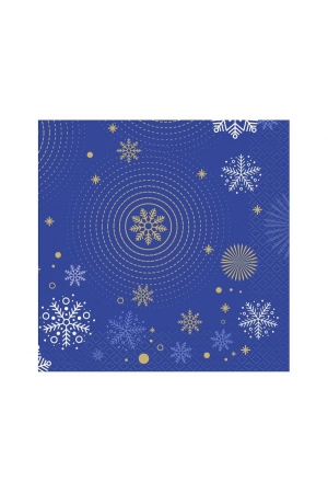 #ZSE Serwetki Hello Winter Navy Blue, certyfikat FSC, 33x33 cm/ 20 szt.