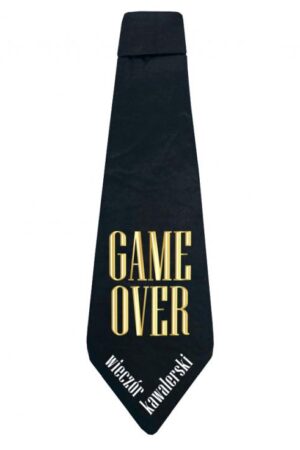 Krawat Game Over - B&G Party – 10x32 cm