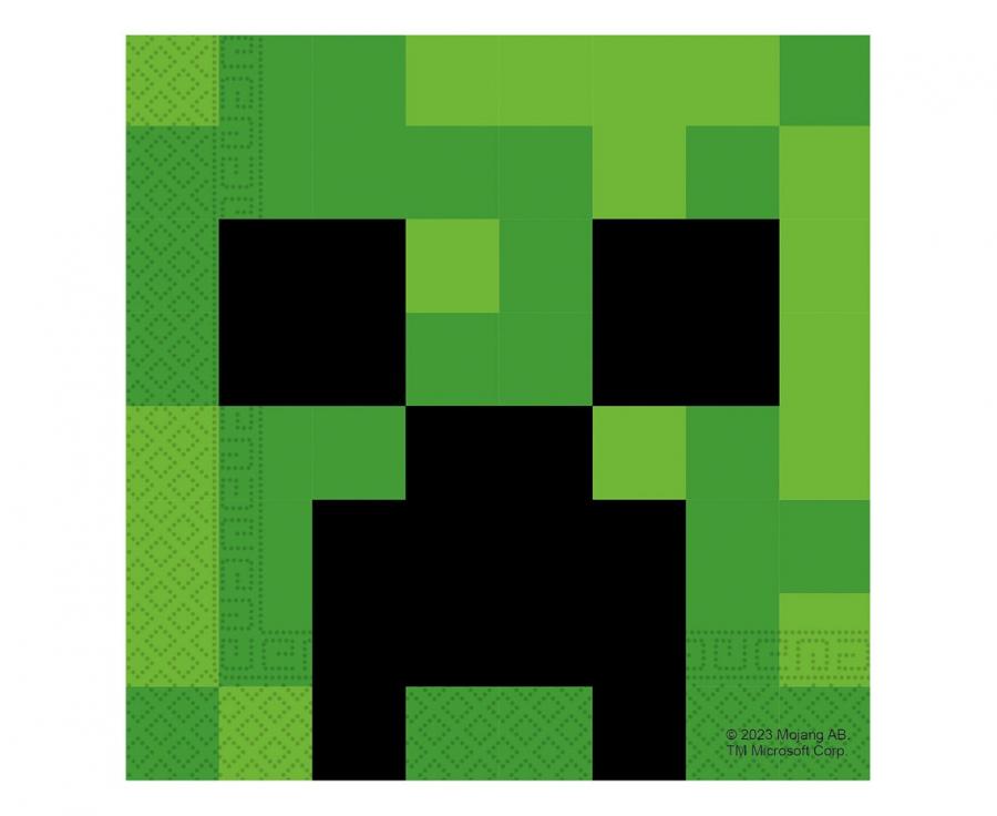 Serwetki papierowe Minecraft, 33x33 cm, 20 szt. (papier FSC)
