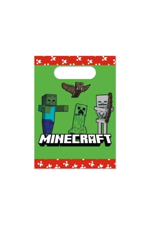 Torebki papierowe Minecraft, 4 szt.