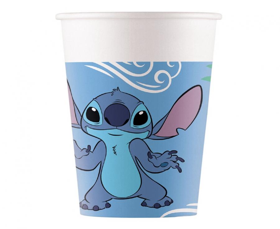 Zestaw 8 kubeczków papierowych Stitch & Angel Disney 200 ml