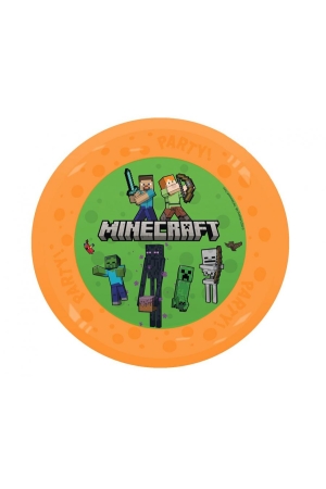Talerz wielokrotnego użytku Party 21cm Minecraft Mojang, 1 szt. KK