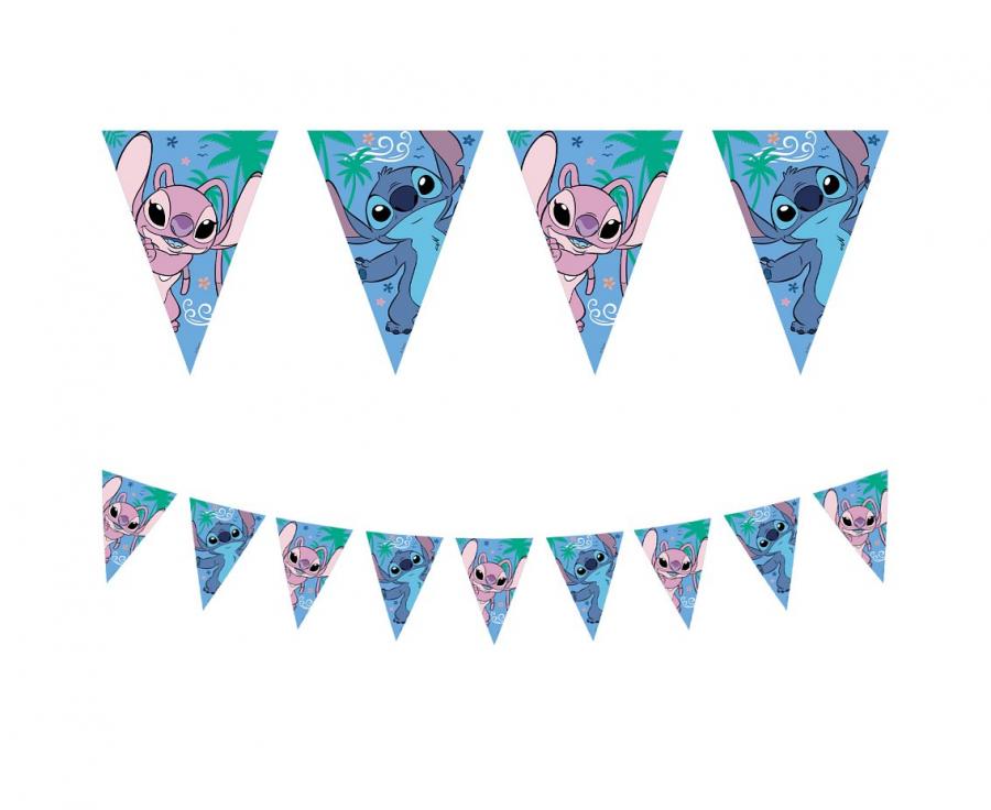 Girlanda Stitch & Angel Disney - Dekoracja imprezowa 230 cm