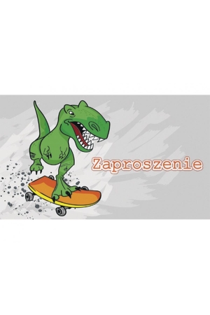 Zaproszenia na Urodziny dla Chłopca,  Dinozaury, Dziewczynka, 10 szt. KK (160×95 mm) – zestaw 10 szt.