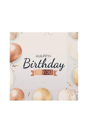 #ZSE Serwetki pap., Happy Birthday, 33 x 33 cm, 20 szt. BB