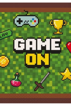 Serwetki pap. – Game On, 33 x 33 cm, 20 szt