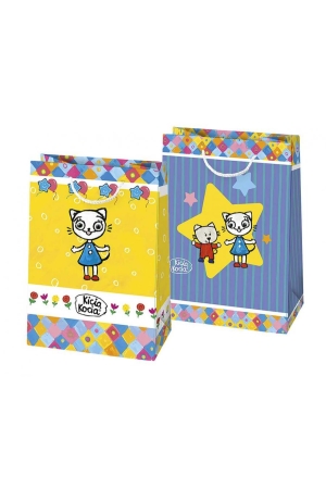 Torebka Prezentowa Kicia Kocia – 23×32×11 cm - Żółty