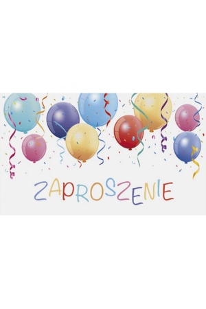 Zaproszenia na Urodziny dla Dziewczynki (160×95 mm) – zestaw 10 szt.