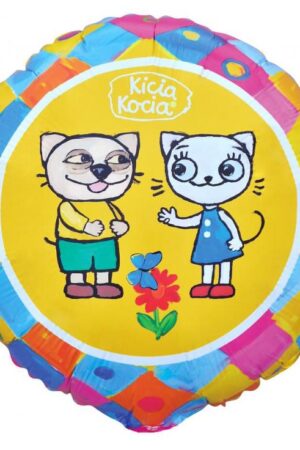 Balon foliowy Kicia Kocia i Pacek – 18 cali