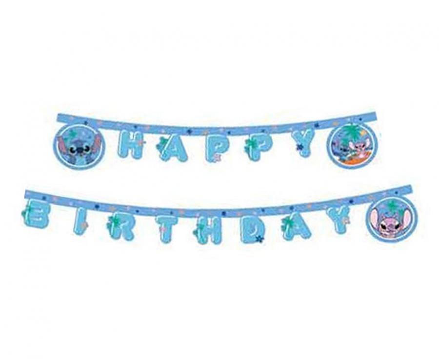 Banner Stitch & Angel Disney Happy Birthday