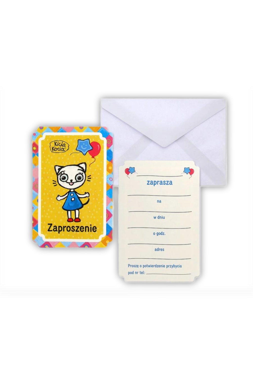 Zaproszenia urodzinowe Kicia Kocia